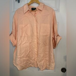 Ralph Lauren Orange Casual Button Down Shirt